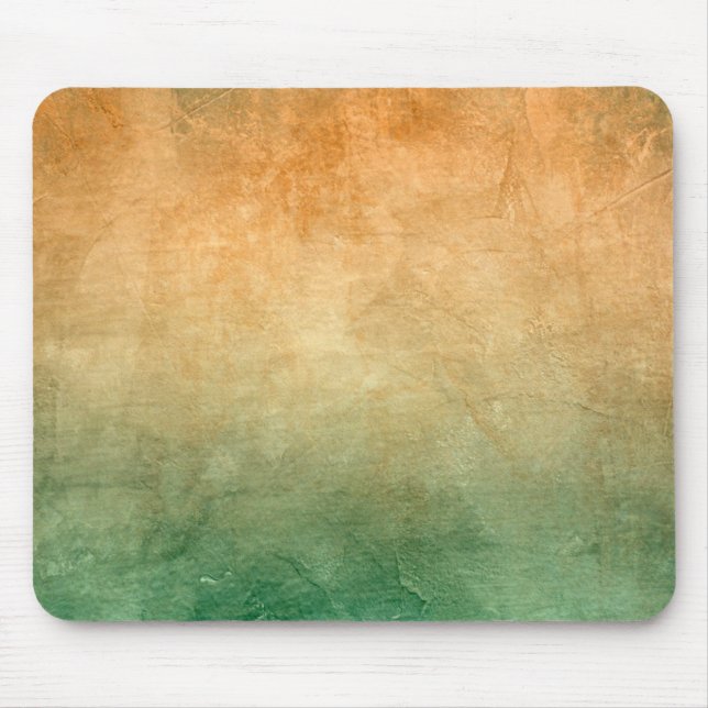 Grunge Colours - Orange & Green Mouse Pad (Front)