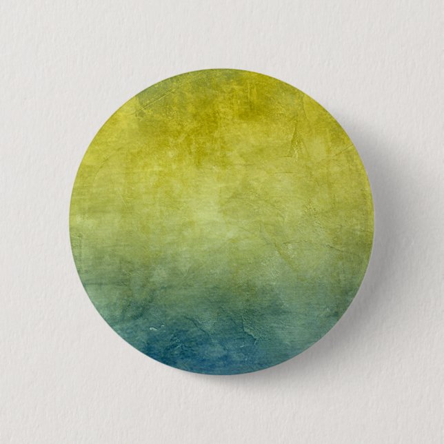 Grunge Colours - Yellow & Blue 2 Inch Round Button (Front)