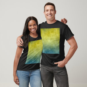 Grunge Colours - Yellow & Blue T-Shirt