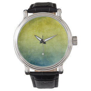 Grunge Colours - Yellow & Blue Watch