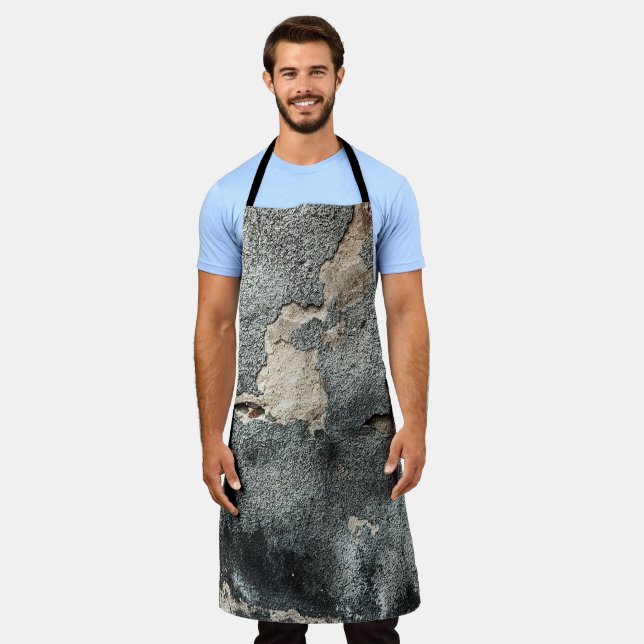Grunge concrete texture apron (Worn)