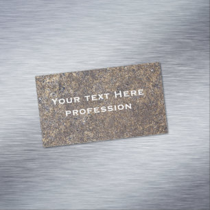 Grunge concrete texture 	Magnetic business card