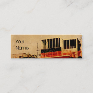 grunge construction business card template
