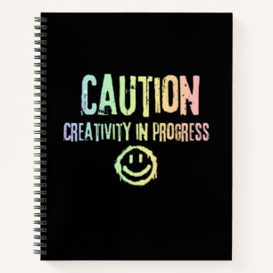 Grunge Creativity in Progress Artist Notebook