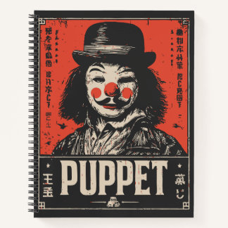 Grunge Creepy Puppet | Dark Circus Art Notebook