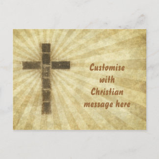 Grunge Cross #3 - Cartes postales Rayons horizonta