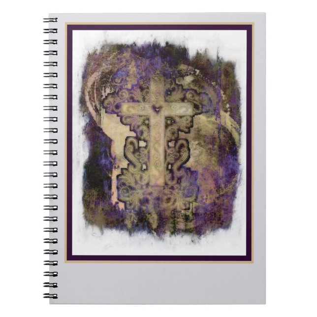 Grunge cross notebook (Front)