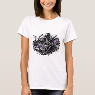 Grunge Demisexual Pride Graffiti Lightning  T-Shirt