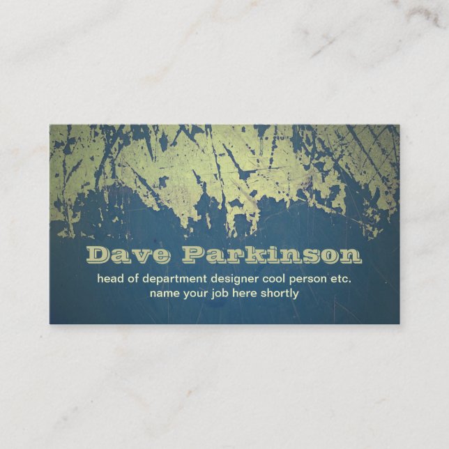 grunge design business card (Front)