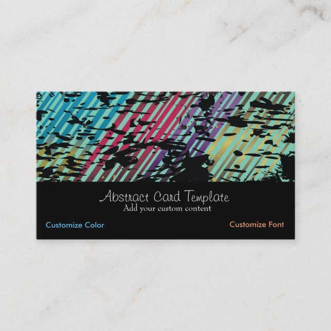 Grunge Design Carte de visite (Devant)