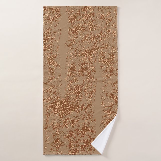 Grunge design. Copper glossy background. Metallic  (Serviette de bain)