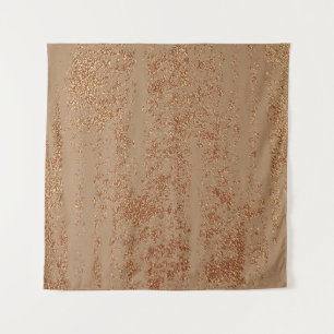 Grunge design. Copper glossy background. Metallic Tapestry