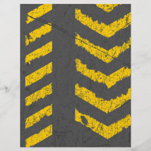 Grunge distressed yellow road marking