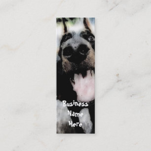 Grunge Dog Bookmark Business Cards