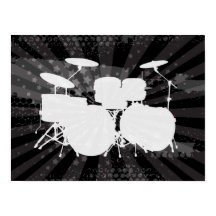 Grunge Drums Black Burst