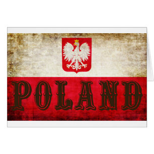 Grunge du drapeau polonais
