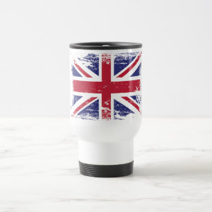 Grunge England Flag Travel Mug