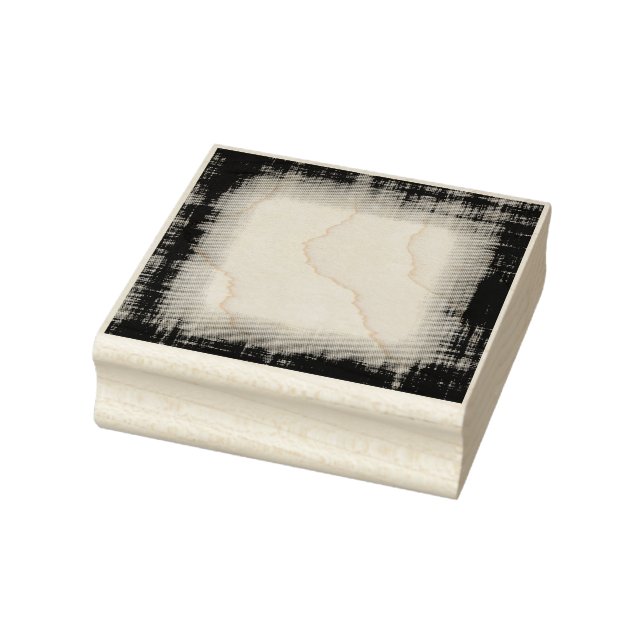 Grunge Fabric Border Rubber Art Stamp (Stamp)