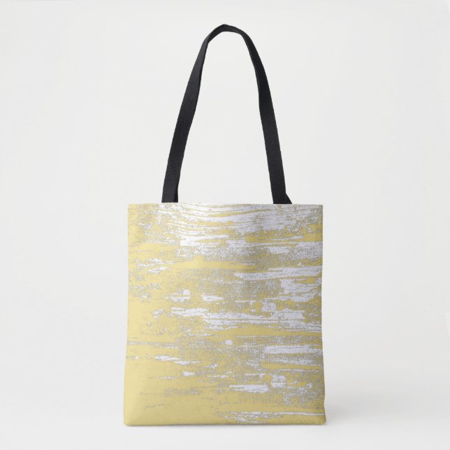 Grunge, Faded Yellow, Cool Tote Bag (Front)