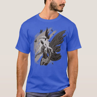 Grunge Faerie Haunting Skeleton Mystical Creature  T-Shirt