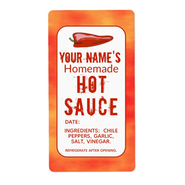 Grunge fait maison Sauce Chaud Chili poivre sur me (Devant)