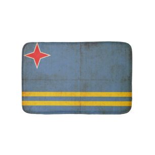 Grunge Flag Of Aruba (Netherlands) Bath Mat