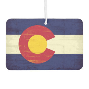Grunge Flag of Colorado Air Freshener