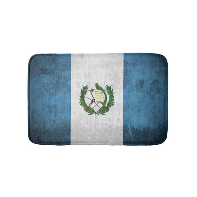 Grunge Flag Of Guatemala Bath Mat (Front)