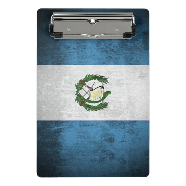 Grunge Flag Of Guatemala Mini Clipboard (Front)
