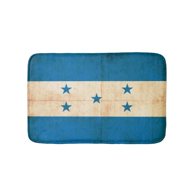 Grunge Flag Of Honduras Bath Mat (Front)