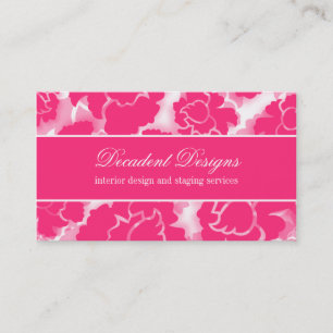 Grunge Floral Decadence Business Card