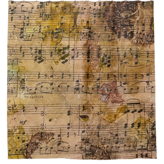 Grunge Floral Music Vintage Botanical  (Front)