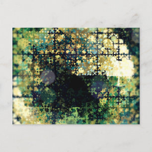 Grunge Geometric Abstract 1 Postcard