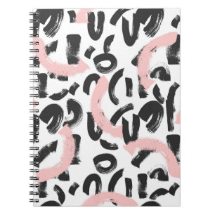 Grunge graffiti: art brush strokes. notebook