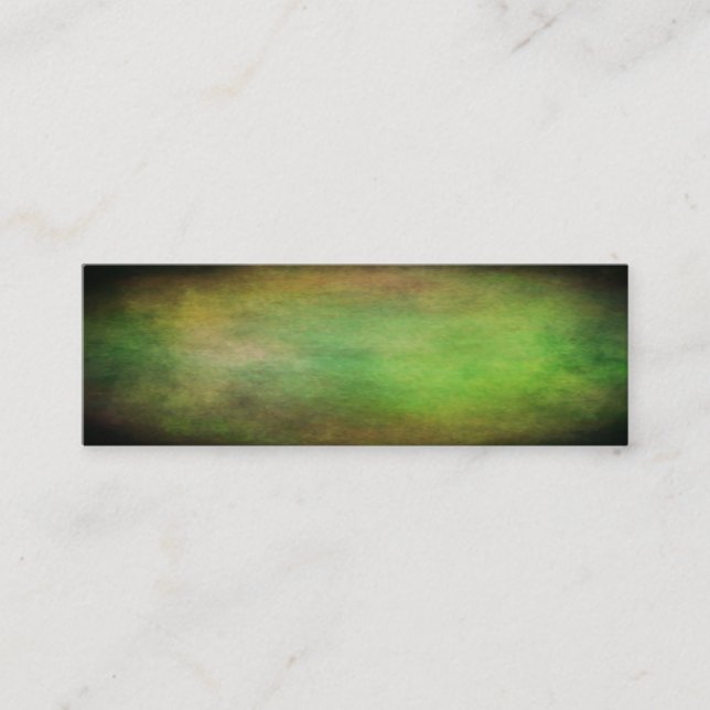 Grunge green colours of the forest with vignette mini business card (Front)