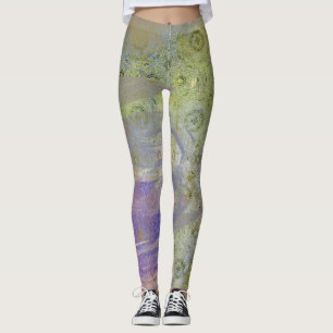 Grunge Green et Purple Leggings