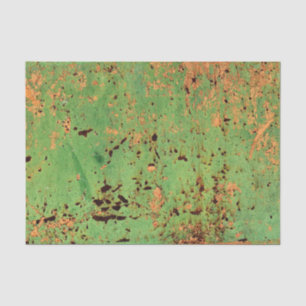 Grunge Green Orange Paint Urban Loft DIY Decor Tissue Paper