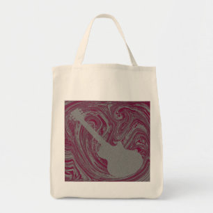 Grunge Guitar Bag, Pink Tote Bag