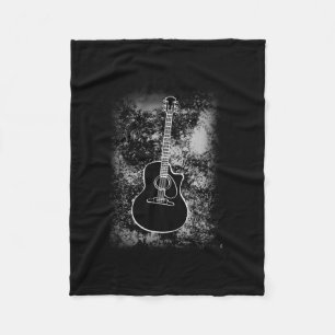 Grunge Guitar Graphic Guitarist Rock Musician Jazz Fleece Blanket