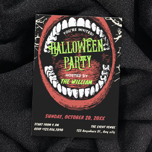 Grunge halloween party  invitation