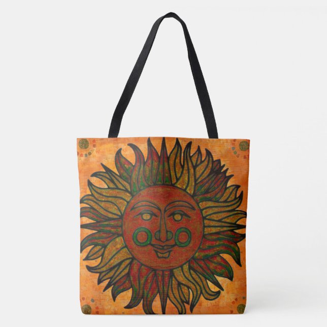 Grunge Harvest New Age Sun Tote Bag (Front)
