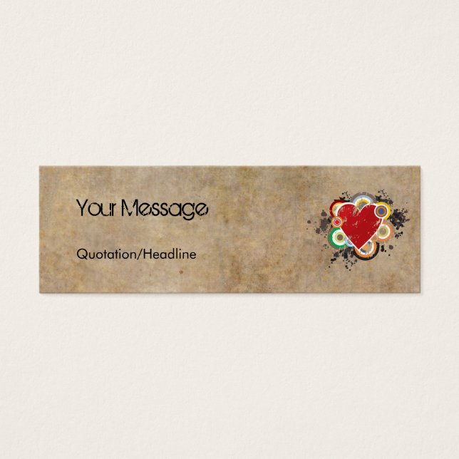 Grunge Heart avec anneaux (Devant)