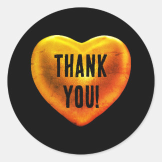 Grunge heart classic round sticker