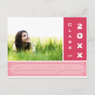 Grunge Hearts Class of  Graduation Invitations