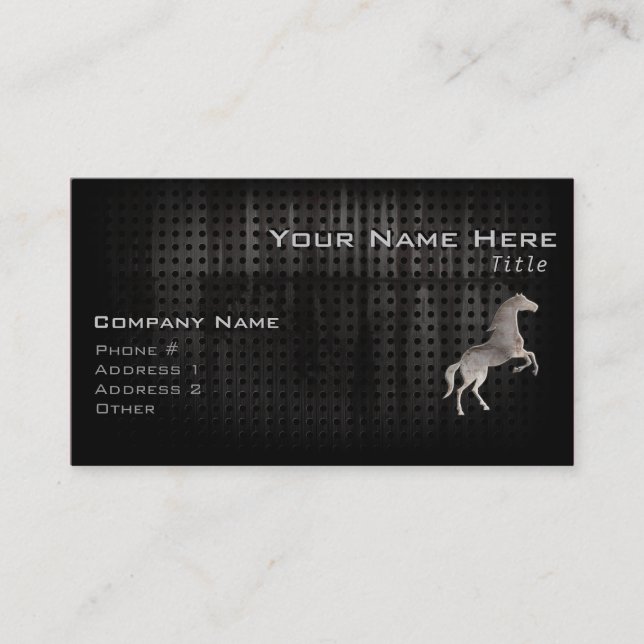 Grunge Horse Business Card (Front)