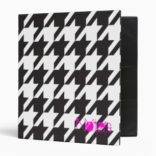 Grunge houndstooth Binderama! Binder