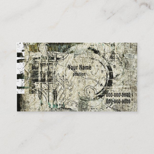 grunge industrial business card (Front)