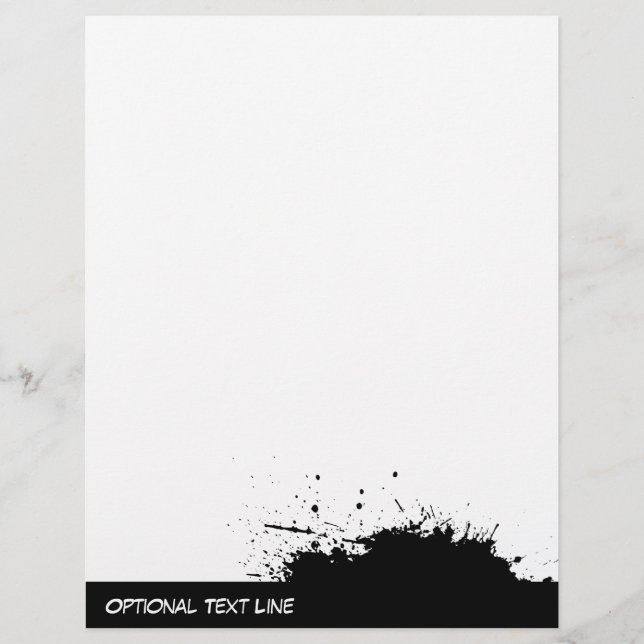 Grunge Ink Stain Modèle pour en-tête (Devant)