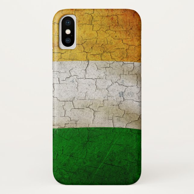 Grunge Ireland flag Case-Mate iPhone Case (Back)