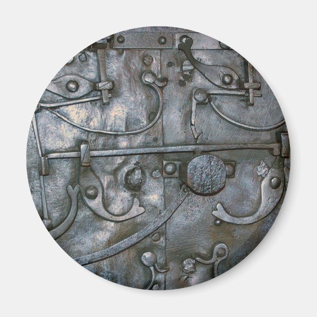 Grunge Iron Heavy Metal Magnet (Front)